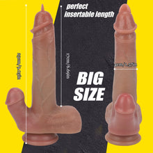 Load image into Gallery viewer, Tongue Dick Strong Suction Cup Realistic Big Size Penis