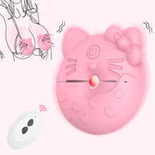 Load image into Gallery viewer, Kitty Cat Nipple Clamp Vibrators Breast Massager with Remote Control