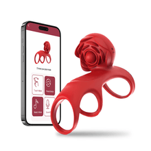 Load image into Gallery viewer, Vibrating Penis Ring Clitoral Vibratorwith 9 Vibration Modes App Remote Control