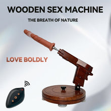 Load image into Gallery viewer, Sheyay Vintage Style Wooden Retractable Female Masturbation Dildo Machine