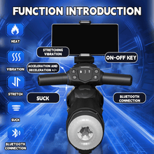 Load image into Gallery viewer, Motorcycle Male Maturbator With Telescopic Vibration Sucking Heating Function