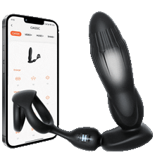Load image into Gallery viewer, Starship Prostate Massager Vibrating Inflating Expanding Anal Toy with Dual Rings