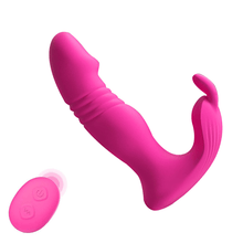Load image into Gallery viewer, 3 In 1 Bunny Wearable Thrusting G Spot Vibrator App Remote Control