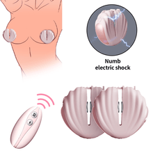 Load image into Gallery viewer, Roomfun Shell SM Electric Shock Nipple Clamp Vibration Massager Remote Control