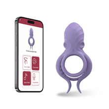 Load image into Gallery viewer, Octopus Lock Delayed Ejaculation Penis Ring Wireless APP