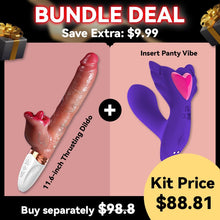 Load image into Gallery viewer, 11.6-inch Realistic Dildos G Spot Vibrator Thrusting Vibrator Dildo