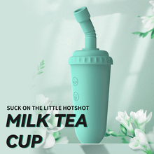 Load image into Gallery viewer, Milk Tea Cup Sucking Vibrator Female Massage Masturbator
