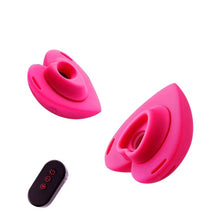 Load image into Gallery viewer, Lockink Pink Love-shaped Wearable Clitoral Suction Vibrator With Remote Control
