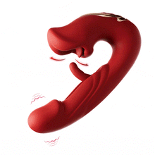 Load image into Gallery viewer, Rose Muncher Tapping G-Spot Vibrator Tongue Clitoral Stimulator