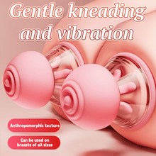 Load image into Gallery viewer, First Kiss 2 in 1 Kneading Nipple Clamps Breast Massager