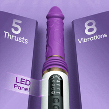 Load image into Gallery viewer, 5 Thrusting &amp; 8 Vibrating Dildo Machine with Handle and Sucker
