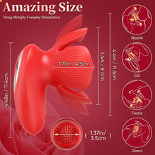 Load image into Gallery viewer, Rose kneader 10 Vibration &amp; Pinching Breast Stimulator with Petal Kneading