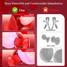 Load image into Gallery viewer, Rose kneader 10 Vibration &amp; Pinching Breast Stimulator with Petal Kneading