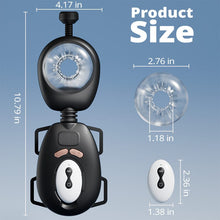 Load image into Gallery viewer, Darth Vader Wearable 9 Thrusting Vibration Male Masturbator With Remote