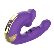Load image into Gallery viewer, Rose Muncher Clitoris Biting Rolling Ball G Spot Vibrator