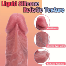Load image into Gallery viewer, 9in-Realistic Brown Thrusting Dildo Vibrator Remote Control