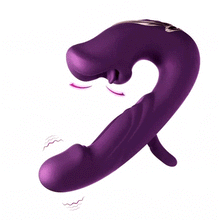 Load image into Gallery viewer, Rose Muncher Tapping G-Spot Vibrator Tongue Clitoral Stimulator