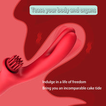 Load image into Gallery viewer, 3 In 1 Clit Tickling G Spot Wiggling Dildo Vibrator
