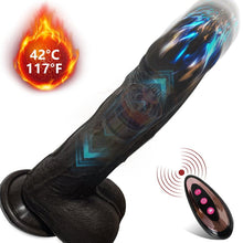 Load image into Gallery viewer, 8.6-In Vibrating Thrusting Swing Thick Long Lifelike Dildo With Remote Control