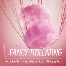 Load image into Gallery viewer, Luminous Jellyfish 360°rotating Tongue Licking G-spot Clitoral Stimulation Vibrator