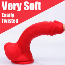 Load image into Gallery viewer, AIMITEX five colors long silicone dildo
