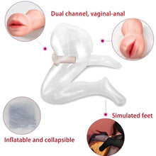 Load image into Gallery viewer, PVC Inflatable Female Half-body Toroso Transparent Model