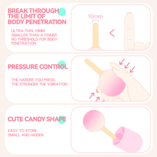 Load image into Gallery viewer, Pink Gradient Lollipop Pressure-sensitive Control Vibrator