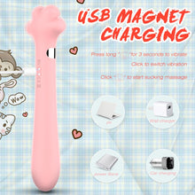 Load image into Gallery viewer, Cute Cat Paw 7 Flapping Clitoral G Spot Vibrator