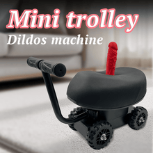 Load image into Gallery viewer, Trolley Dildo Machine Thrusting Massage Seat