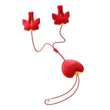Load image into Gallery viewer, Butterfly Vibrating Neck-hanging Nipple Clamp Sexual Pleasure Tool