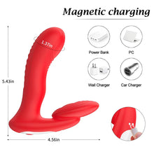 Load image into Gallery viewer, Remote Control Silicone Vibrator 10 Vibration Heating Prostate Massager