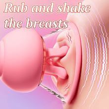 Load image into Gallery viewer, First Kiss 2 in 1 Kneading Nipple Clamps Breast Massager