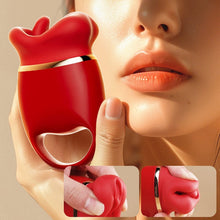 Load image into Gallery viewer, Red Lips Tongue Licking Bite Vibrator Women&#39;s Masturbation