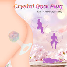 Load image into Gallery viewer, Diamond Crystal Rainbow Wearable Butt Plug Anal Sex Toy