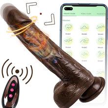 Load image into Gallery viewer, 8.6-In Vibrating Thrusting Swing Thick Long Lifelike Dildo With Remote Control