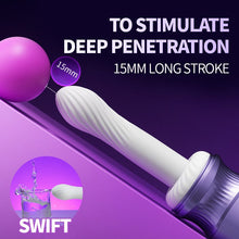 Load image into Gallery viewer, Pure Moon 7 Thrusting Heating Dildo Machine G Spot Vibrator With APP Control