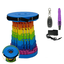Load image into Gallery viewer, TOYHEERG Rainbow Chair Sex Dildo Machine Outdoor Stimulation