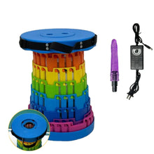 Load image into Gallery viewer, TOYHEERG Rainbow Chair Sex Dildo Machine Outdoor Stimulation