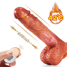 Load image into Gallery viewer, [Gift for Her] 6.33% Off - 9 - inch Thrusting Dildo &amp; APP-controlled Rose Nipple Clamp Vibrator
