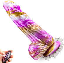 Load image into Gallery viewer, 9 Inch Huge Monster Fantasy Dildo Thrusting Vibrator