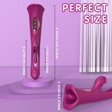 Load image into Gallery viewer, 4 IN 1 Rose Muncher Rabbit Vibrator Licking Vibrating Flapping Clit Nipple Stimulator