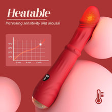 Load image into Gallery viewer, 3 In 1 Steel Ball Sliding Heating Clitoral G-Spot Vibrators