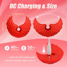 Load image into Gallery viewer, BDSM Angel Wings Vibrating Nipple Clamps with Remote Control