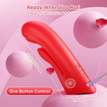 Load image into Gallery viewer, 2 in 1 Flexible Finger Sleeve Clit G Spot Nipple Vibrator