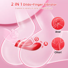 Load image into Gallery viewer, 2 in 1 Flexible Finger Sleeve Clit G Spot Nipple Vibrator