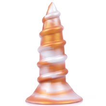Load image into Gallery viewer, AIMITEX Gold Silicone Screw Super Thick Penis Butt Plug Anal Sex Toy