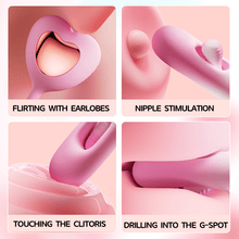 Load image into Gallery viewer, Heart-shaped Hollow Vibrating Egg Slaps and Vibrates