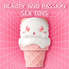 Load image into Gallery viewer, Peachy Bunny Ice Cream Cone Clitoral Suction Heating Vibrator