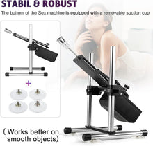 Load image into Gallery viewer, Silent sex machine 70W powerful 7cm adjustable premium thrust dildo machine 3 attachments