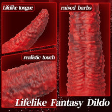 Load image into Gallery viewer, 9.5-inch Realistic Monster Tongue Thrusting Dildo Vibrator With Remote Control